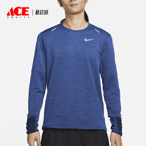 耐克男子加绒保暖跑步上衣