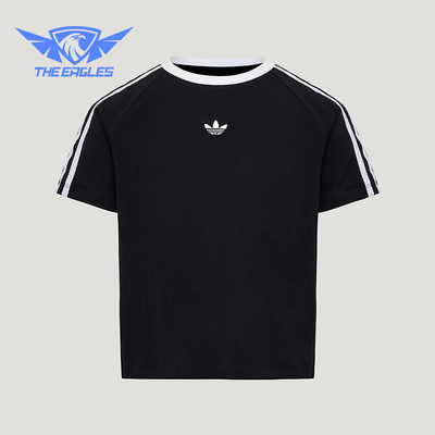 Adidas/阿迪达斯正品三叶草LACET-SHIRT新款经典短袖T恤KU3111