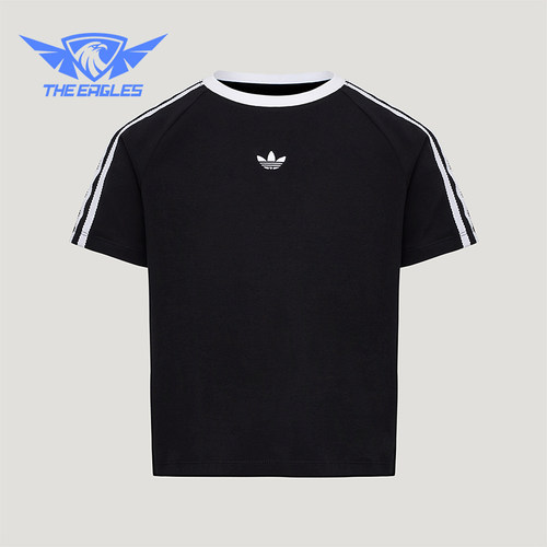 Adidas/阿迪达斯正品三叶草LACET-SHIRT新款经典短袖T恤KU3111