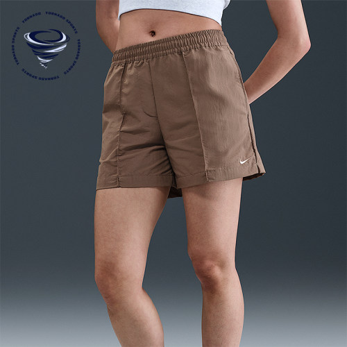 Nike/耐克正品纯色松紧腰三分休闲短裤新款经典女短裤FV6623-233