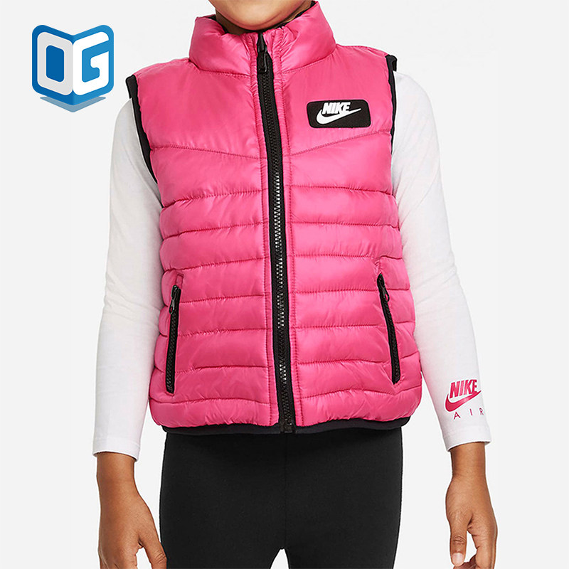 Nike/耐克正品秋冬婴童运动立领拉链双面时尚棉马甲CQ8263-639