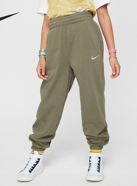 Nike/耐克正品 Dri-FIT 大童宽松针织束脚运动长裤FN8649-222