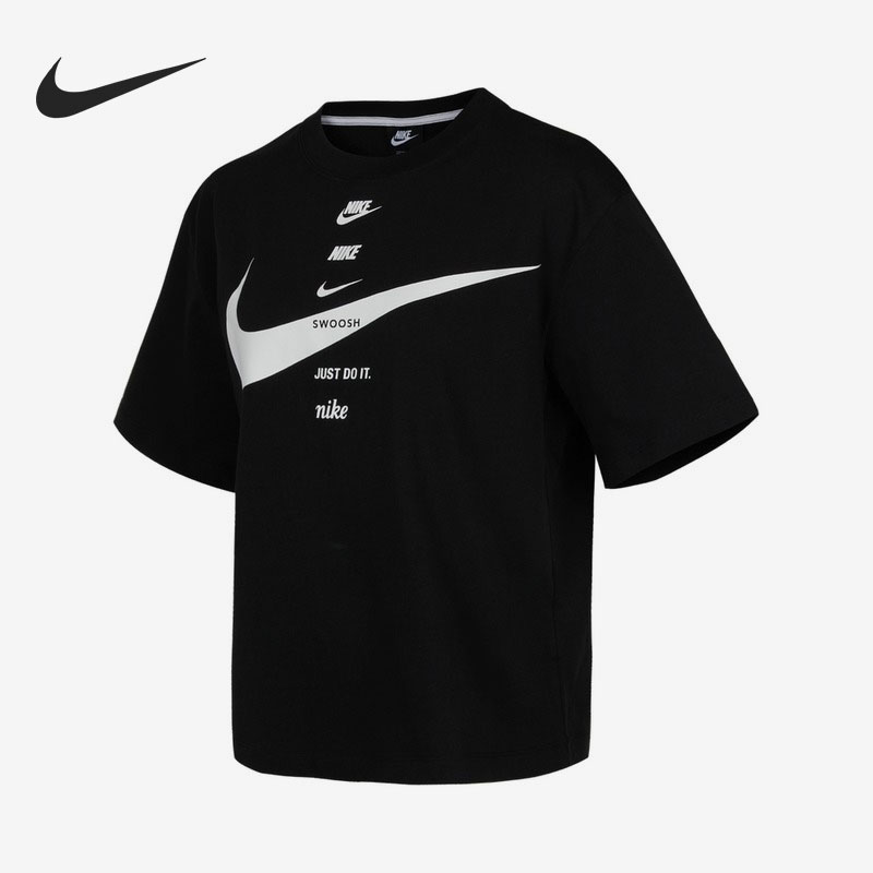 Nike/耐克正品当季新款女子运动休闲圆领透气短袖T恤DJ1128-010