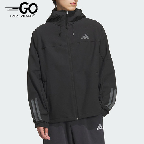 Adidas/阿迪达斯正品V SFT SHELL JK2男女宽松运动连帽外套KF5224