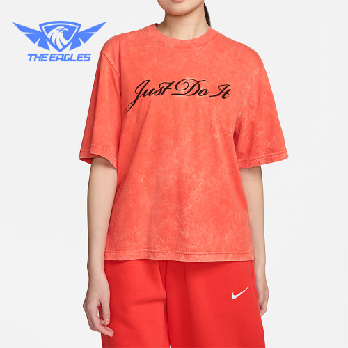 Nike/耐克正品2025女士耐穿运动圆领套头透气日常短袖FZ4886-809