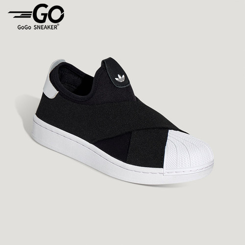 Adidas/阿迪达斯正品三叶草男女低帮经典简约一脚蹬运动鞋KH8210