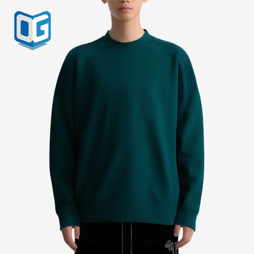 Adidas/阿迪达斯正品高尔夫运动圆领套头长袖休闲卫衣JY1946