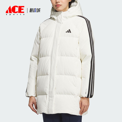 Adidas/阿迪达斯正品W 3S MID D JKT女士连帽保暖羽绒服KC2485