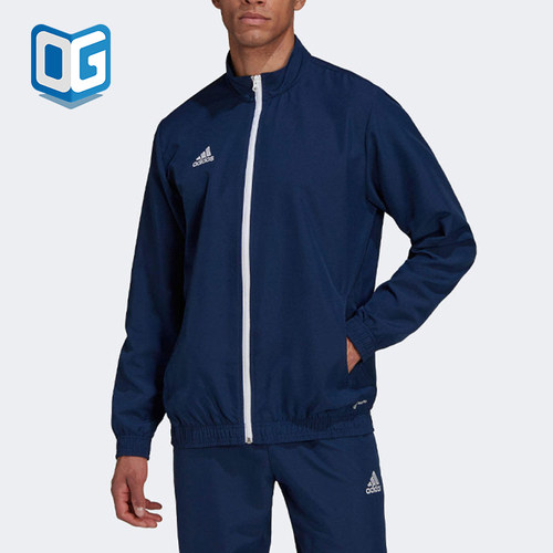 Adidas/阿迪达斯正品男蓝色夹克外套防风保暖经典夹克外套HB0571