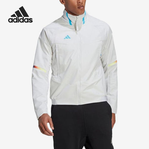 Adidas阿迪达斯正品高领拉链长袖男款日常通勤舒适百搭夹克HT3402