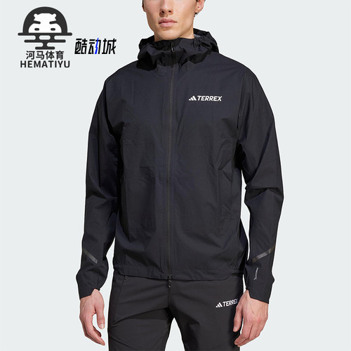 Adidas/阿迪达斯正品JACKET男士户外经典跑步越野冲锋衣KA5872