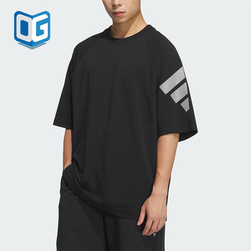 Adidas/阿迪达斯正品2025夏季款男士宽松透气休闲日常短袖KH1485