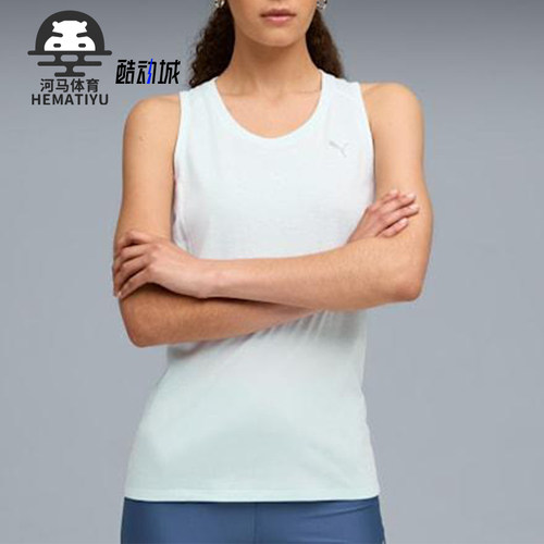 Puma/彪马正品2025女士运动圆领无袖透气跑步背心T恤526843-99
