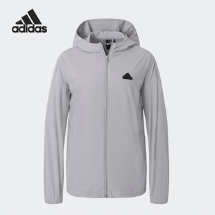Adidas/阿迪达斯正品夏季女子凉感透气防晒薄款夹克IT4356