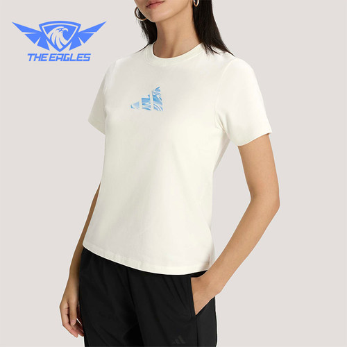 Adidas/阿迪达斯正品夏季女士圆领针织经典休闲轻质短袖T恤KS2872