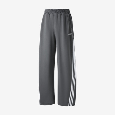 Adidas阿迪达斯正品男子柔软舒适口袋系带条纹直筒运动长裤KZ0727