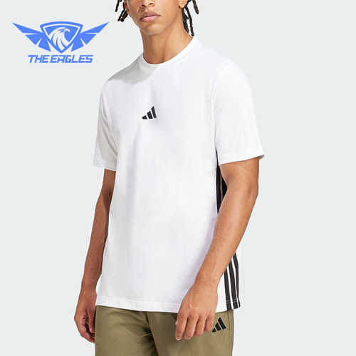 Adidas/阿迪达斯正品M 3S SJ T男士透气运动经典亲肤T恤JE6388