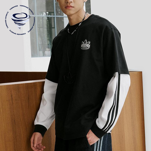 Adidas/阿迪达斯正品三叶草男女圆领简约经典运动短袖T恤KC3107