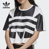 女子透气舒适休闲运动短袖 Adidas 新款 当季 T恤FM2564 阿迪达斯正品