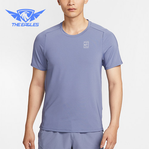 Nike/耐克正品 Dri-FIT男士简约透气网球经典短袖T恤FZ6911-499