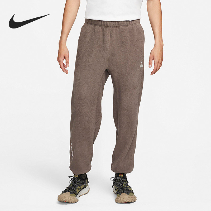 Nike/耐克官方正品男子中腰系带舒适运动休闲加绒长裤 CV0659-004