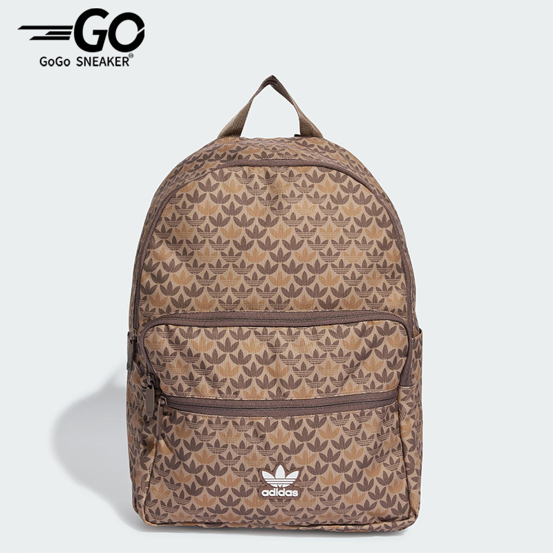 Adidas/阿迪达斯正品三叶草男女同款印花经典潮流双肩包IU0010