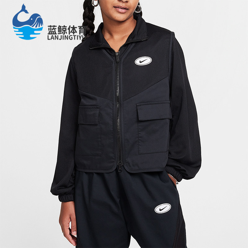 Nike/耐克正品春季新款大童口袋休闲宽松运动外套HF8205-010