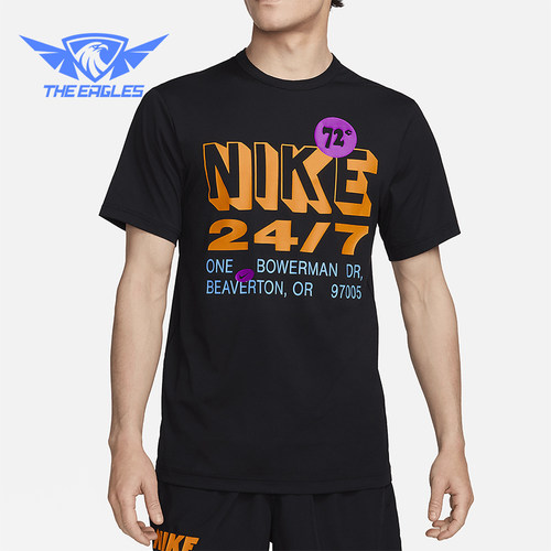 Nike/耐克正品夏季新款男士印花休闲经典运动短袖T恤FN3989-010