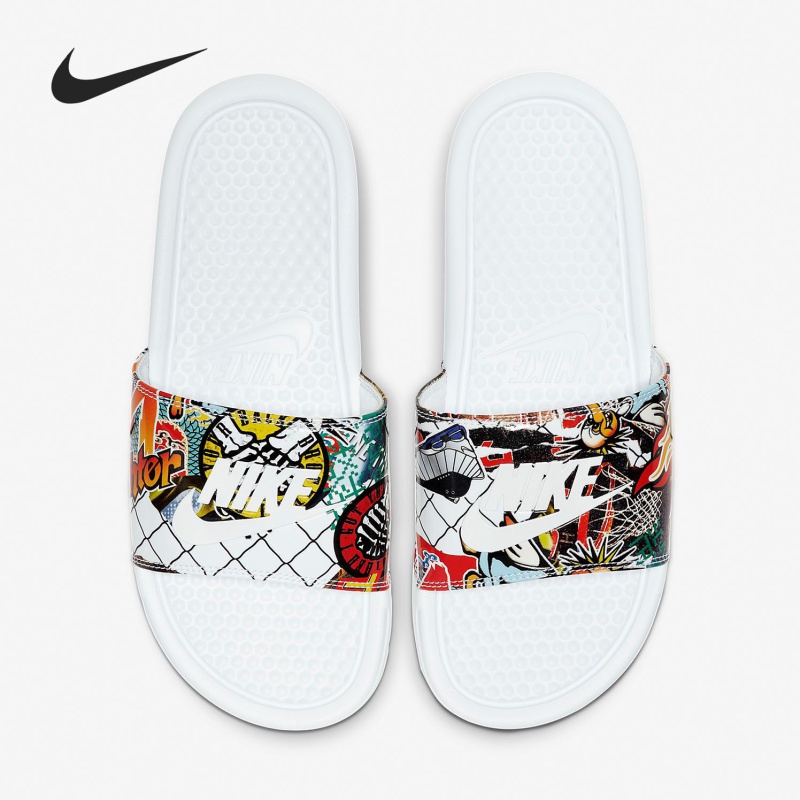 Nike/耐克正品BENASSI JDI PRINT 男女泡棉轻盈拖鞋 CK0731-111