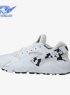 Nike/耐克正品AirHuarache新款女白黑色鞋经典跑步鞋859429-100