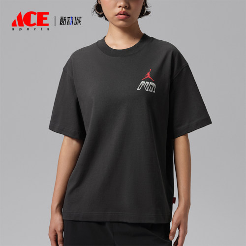 Nike/耐克正品Jordan Air女士圆领套头运动短袖T恤IM7133-045