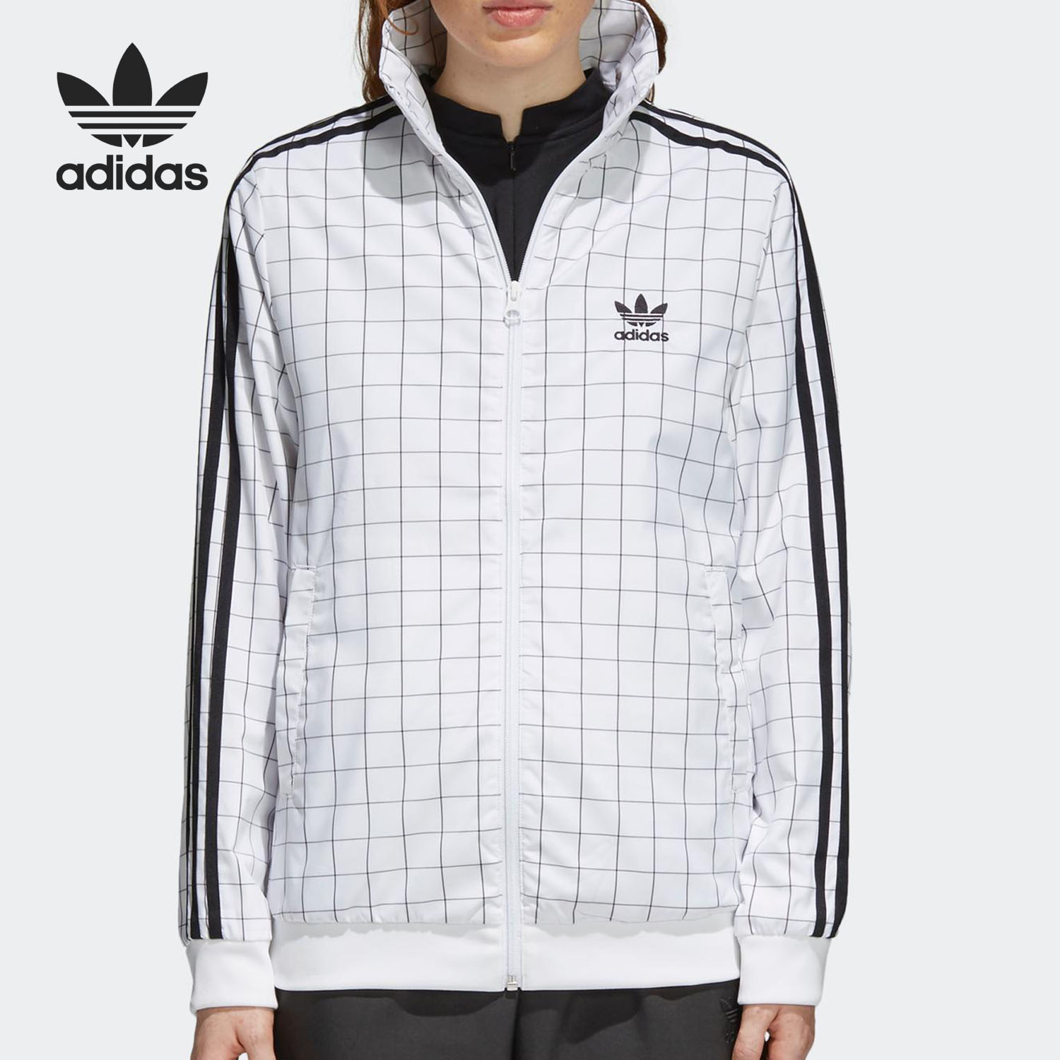 Adidas/阿迪达斯正品2019新款女子运动服立领透气休闲夹克CE1734