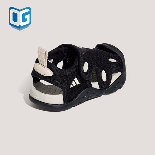 Adidas/阿迪达斯正品2026年小童日常经典休闲运动沙滩凉鞋KI6483