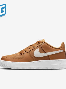 Nike/耐克正品Air Force 1 GS女子大童低帮运动鞋DX1656-800