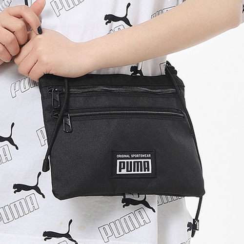 Puma/彪马正品当季男女运动休闲户外拉链斜跨单肩包078032-01