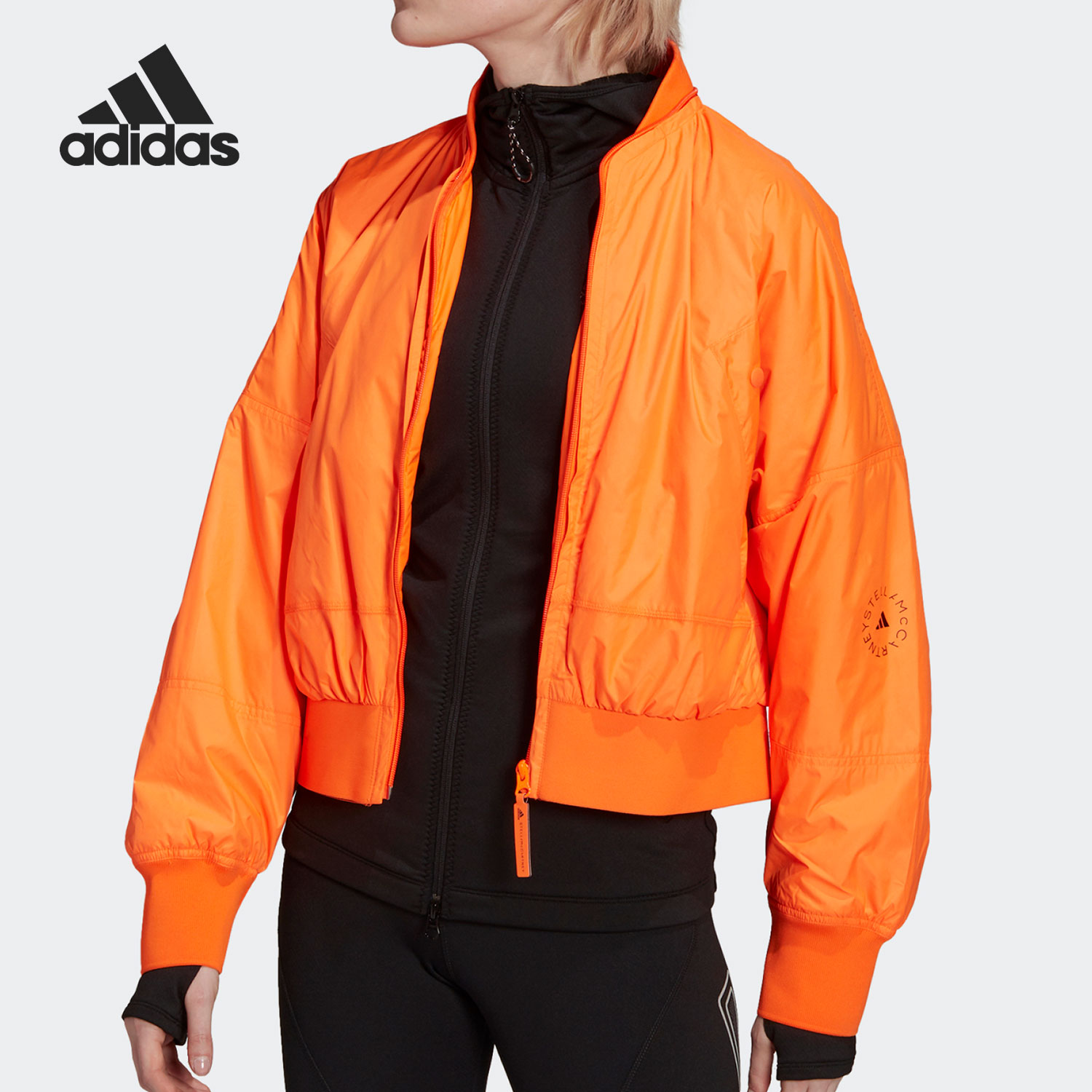 Adidas/阿迪达斯官方正品休闲女子时尚潮流运动夹克外套 GU1605