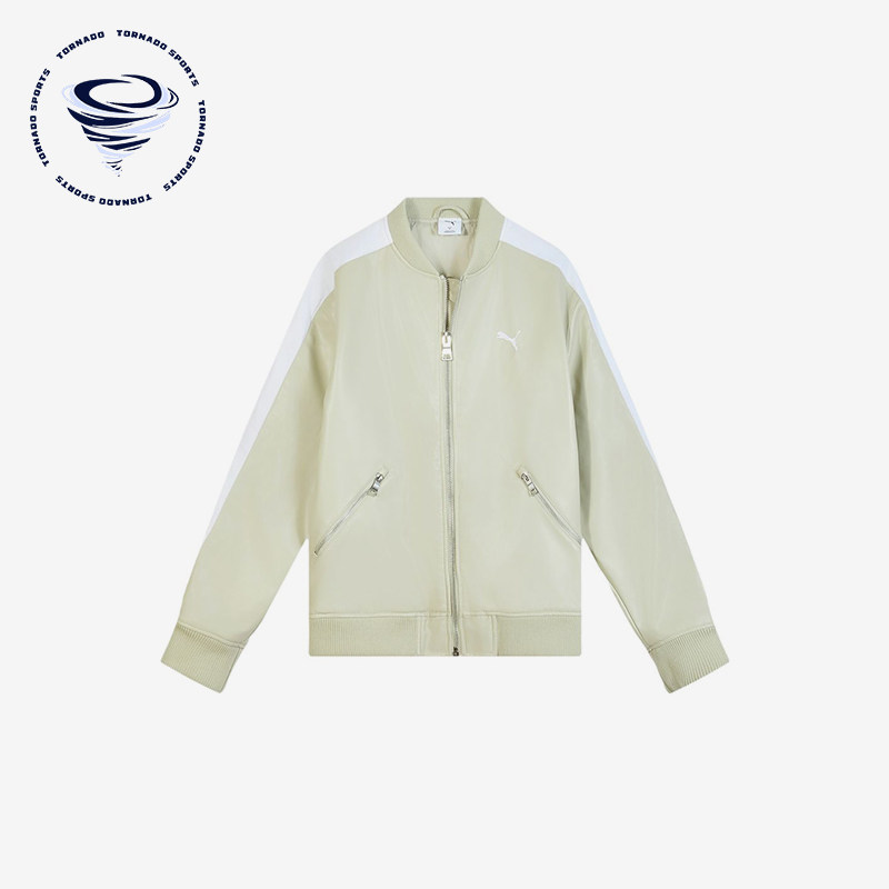 Puma/彪马正品男女沙砾灰拉链棒球领休闲经典夹克外套636319-68