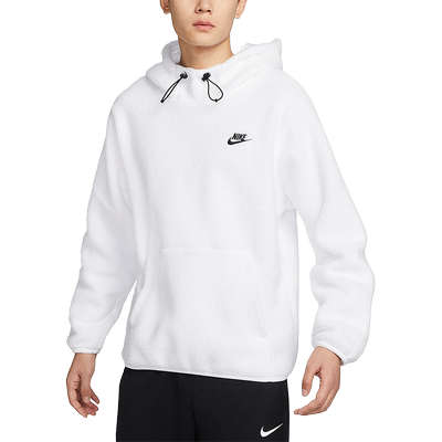 Nike/耐克官方正品羊羔绒休闲连帽套头衫男子运动卫衣DV8155-100