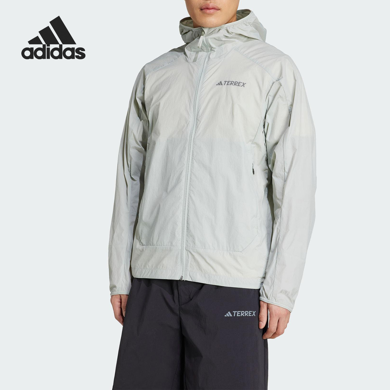Adidas/阿迪达斯官方正品2025男士宽松防晒休闲透气外套JD3504