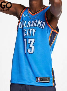 Nike/耐克正品2025 NBA男士V领运动透气训练背心T恤864497-409