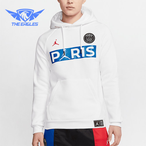 Nike/耐克正品JORDAN男士时尚针织连帽卫衣套头衫BQ8351-100