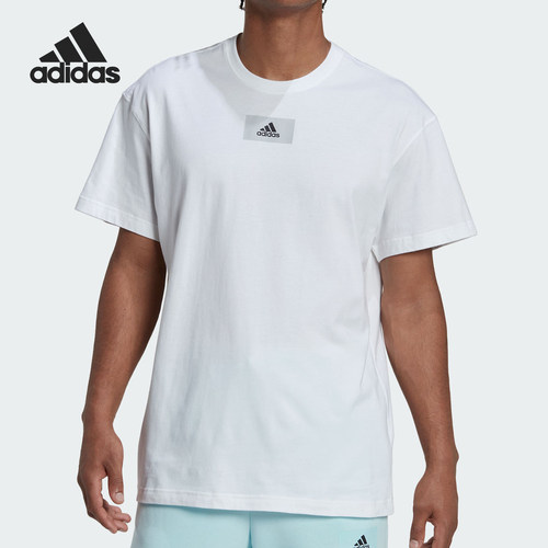 Adidas/阿迪达斯正品2024新款男士运动舒适训练短袖HN0977