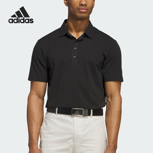 Adidas/阿迪达斯正品Ultimate365新款男黑色短袖POLO衫JN9081