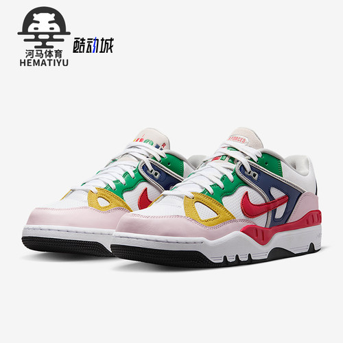 Nike/耐克正品Air Force 3男士休闲运动耐磨拼接板鞋FQ7012-100