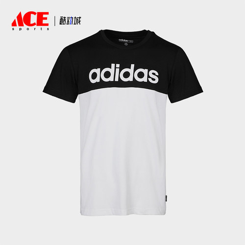 Adidas/阿迪达斯正品新款男士舒适透气经典运动训练短袖T恤DX9682