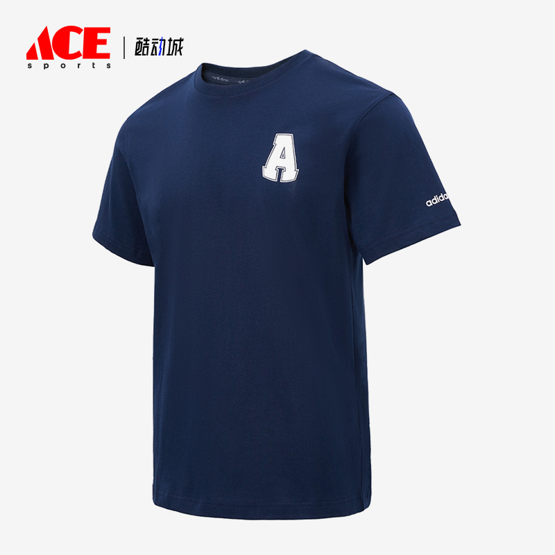 Adidas/阿迪达斯正品U GFX TEE 1男女休闲圆领复古短袖T恤JD1431