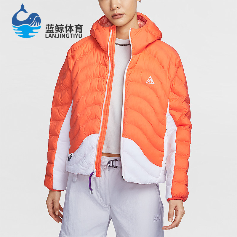 Nike/耐克正品Therma-FIT女士运动拼接长袖连帽棉服HM9964-819