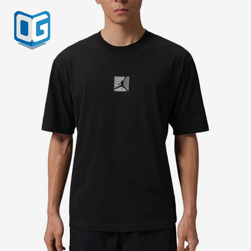Nike/耐克正品JORDANFlight新款男黑色亲肤经典短袖T恤IF3065-010