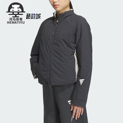 Adidas/阿迪达斯正品FUSTL W P JKT女士双面穿修身棉服JM4249