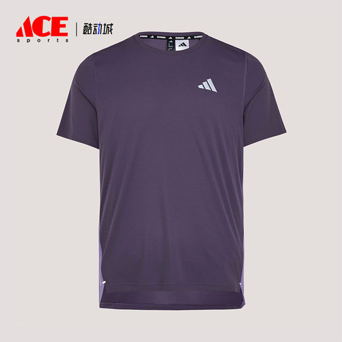 Adidas/阿迪达斯正品春季男士跑步训练经典透气圆领短袖T恤KZ5038